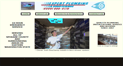 Desktop Screenshot of expertplumbingspokane.com