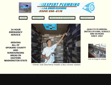 Tablet Screenshot of expertplumbingspokane.com